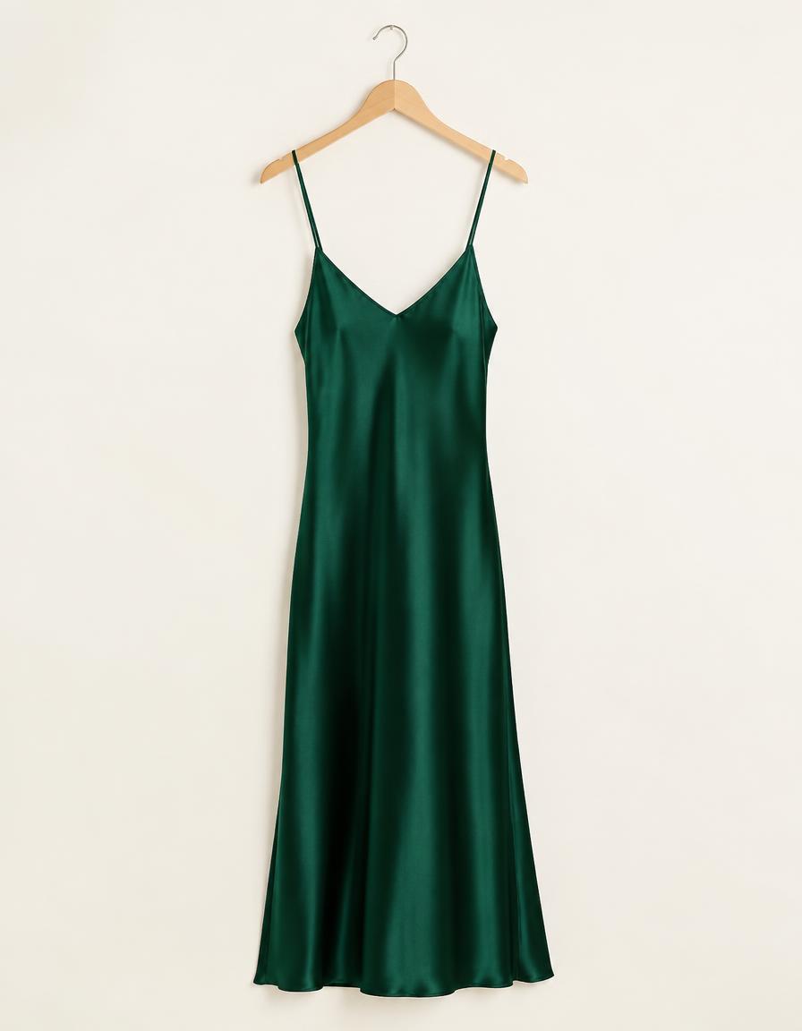 Designer Silk Slip Dress
