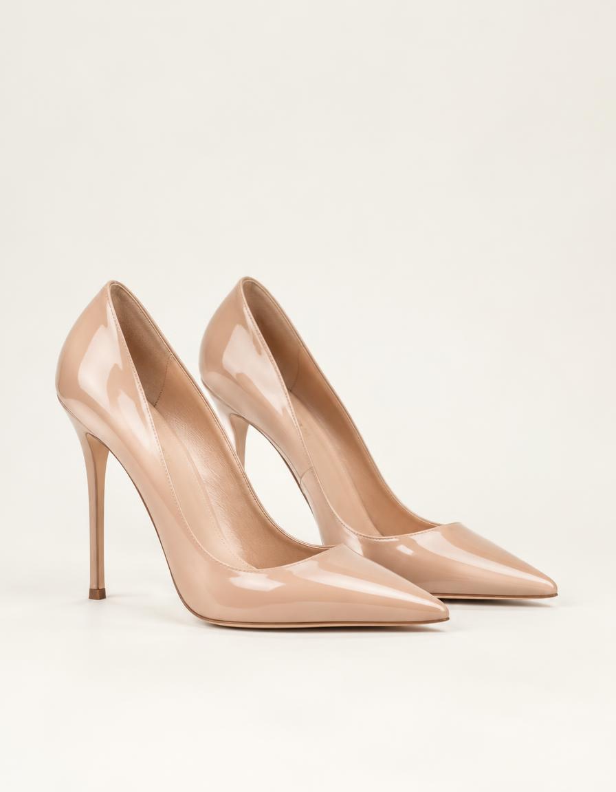 Designer Patent Stiletto Pumps